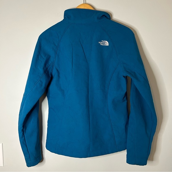 The North Face TNF Softshell Women's Windwall Jacket Blue Floral - Picture 9 of 9